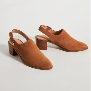 NWOT Soludos Savannah Slingback Heeled Mules